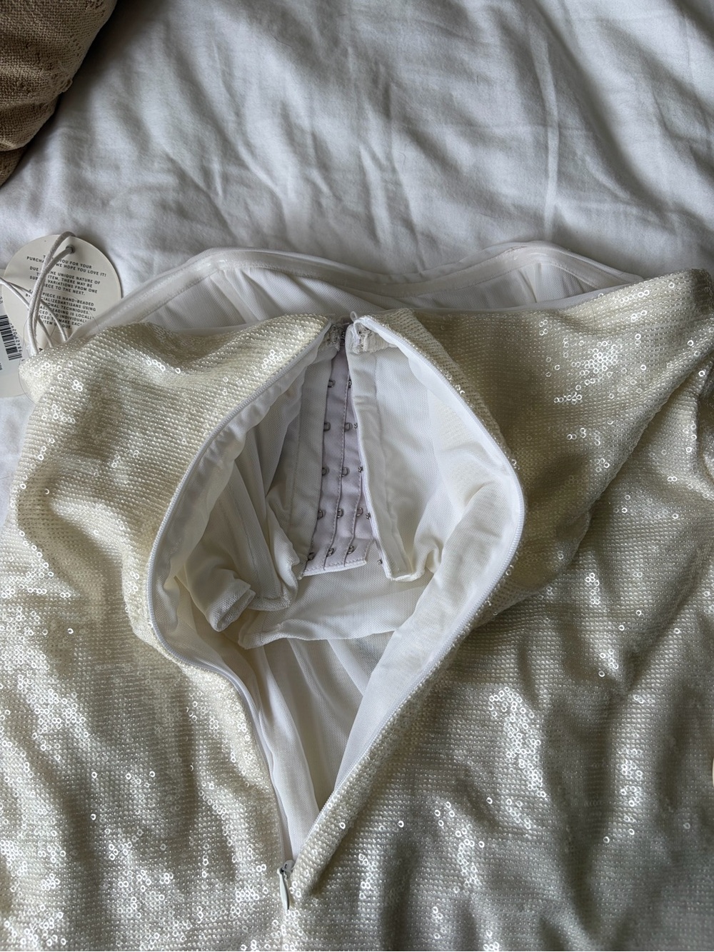 Staud Casey Magnolia Strapless Dress - Picture 7 of 7